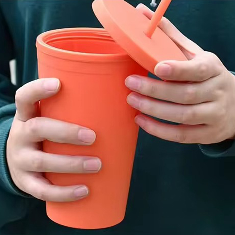 480ml Double Layer Children Plastic Tumbler