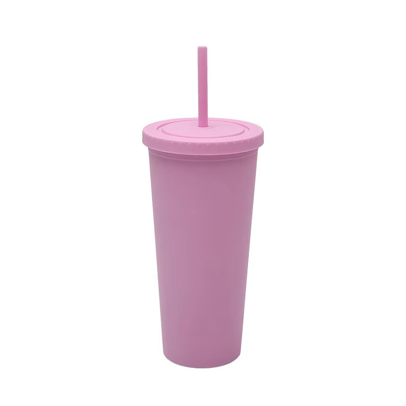 Diverse customized Plastic tumbler with straws