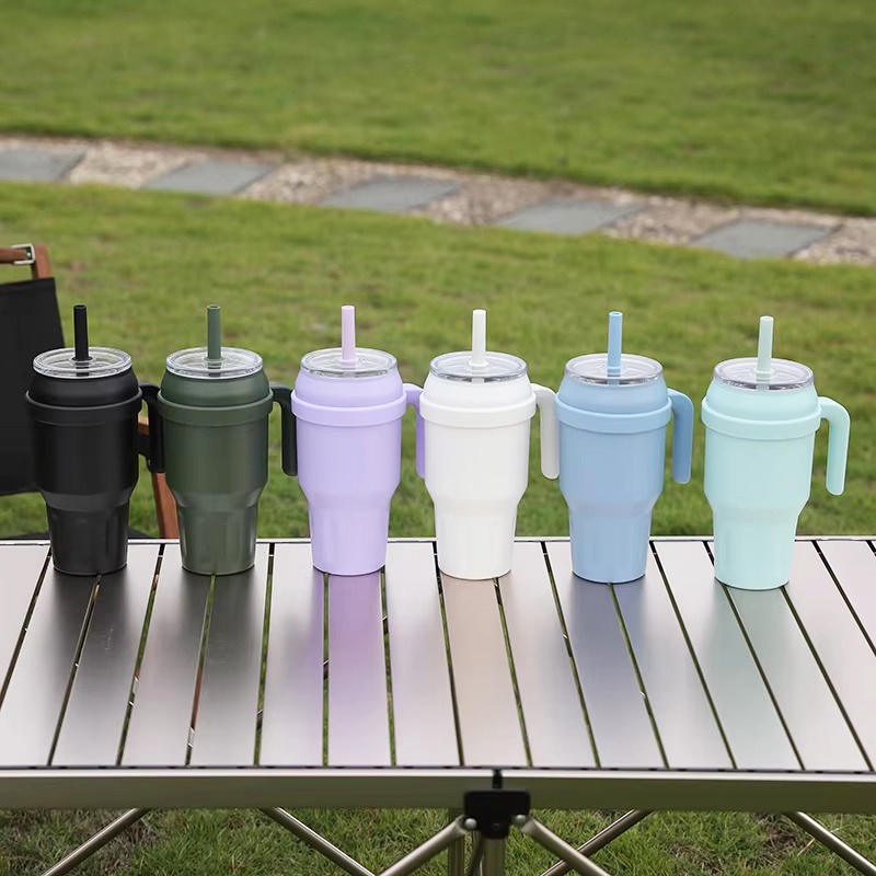 Large Camping Stainless Steel Auto Mug