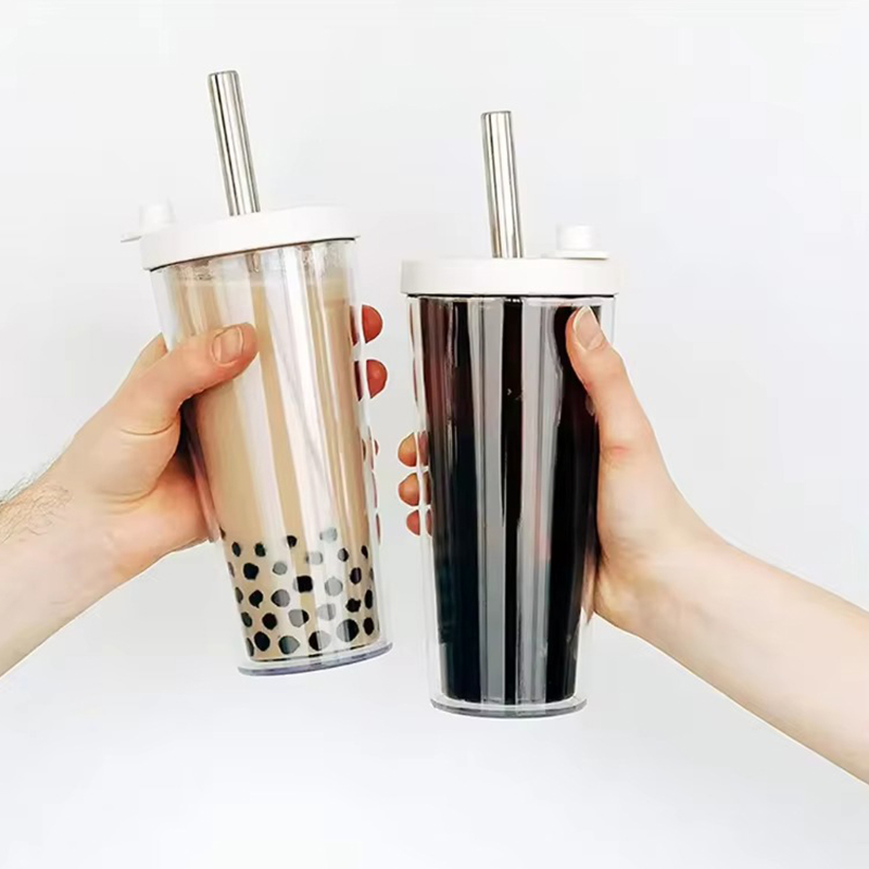 Transparent Daily Drinking Water Plastic Tumbler