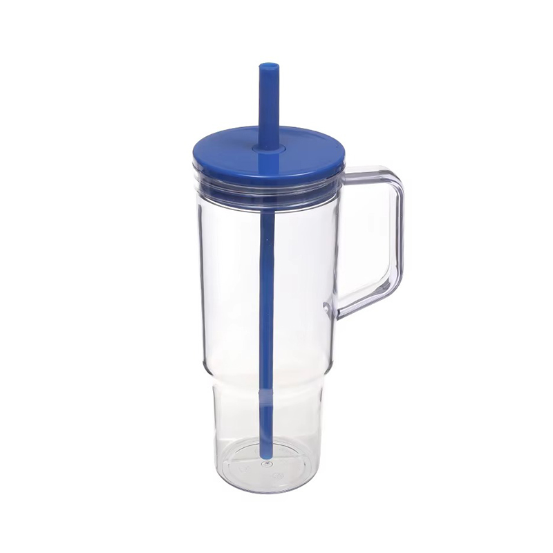 Handle straw sealed lid simple decoration Auto mug