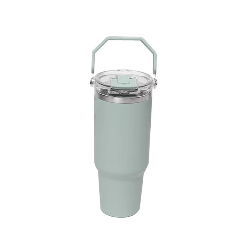 Leakproof Flip Straw Tumbler with Removable Spout