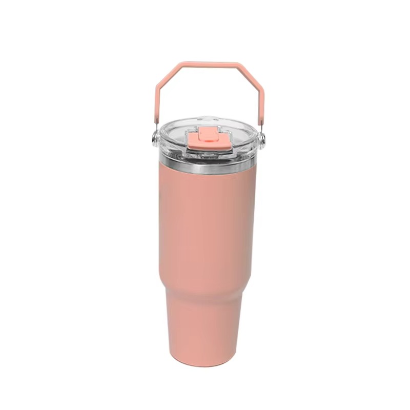 Leakproof Flip Straw Tumbler with Removable Spout