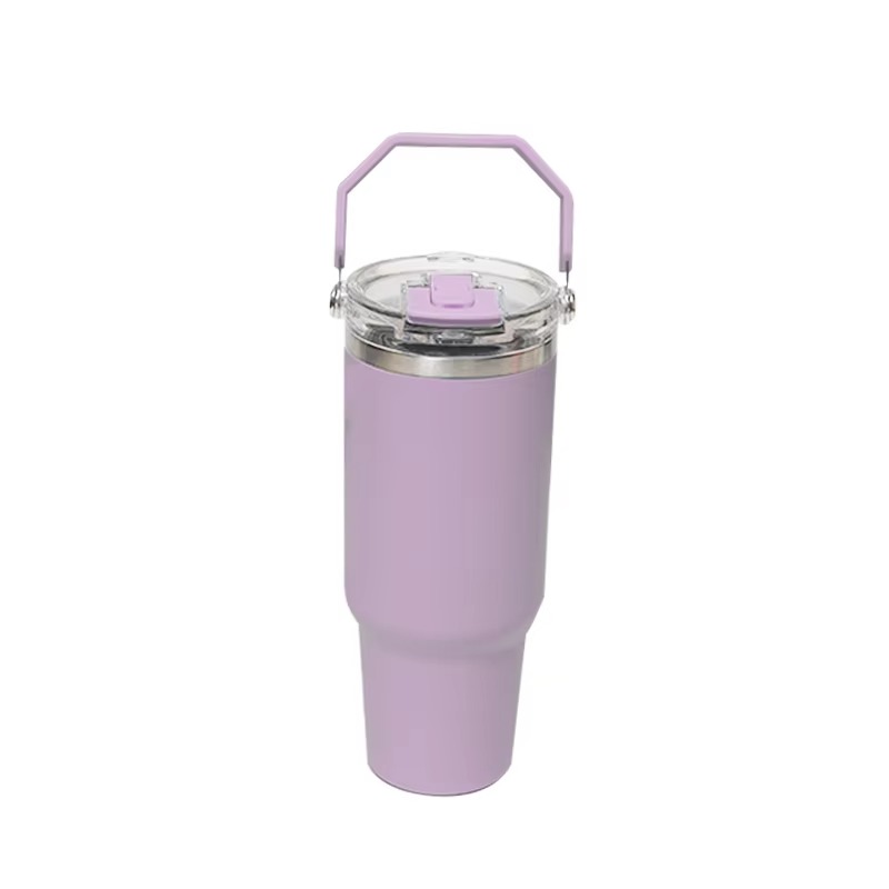 Leakproof Flip Straw Tumbler with Removable Spout