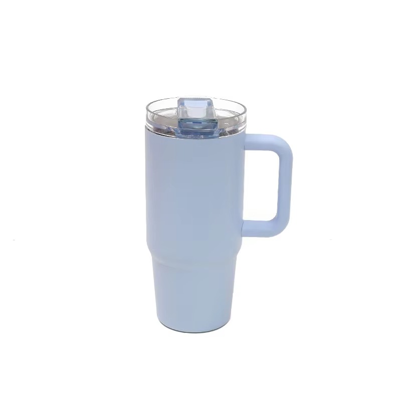 Stainless Steel Tumbler with Flip Straw Lid