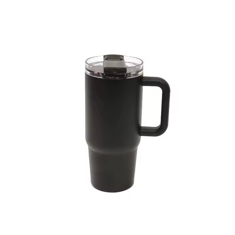 Stainless Steel Tumbler with Flip Straw Lid