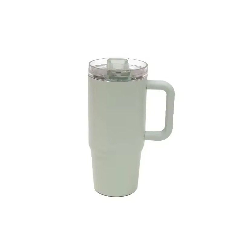 Stainless Steel Tumbler with Flip Straw Lid