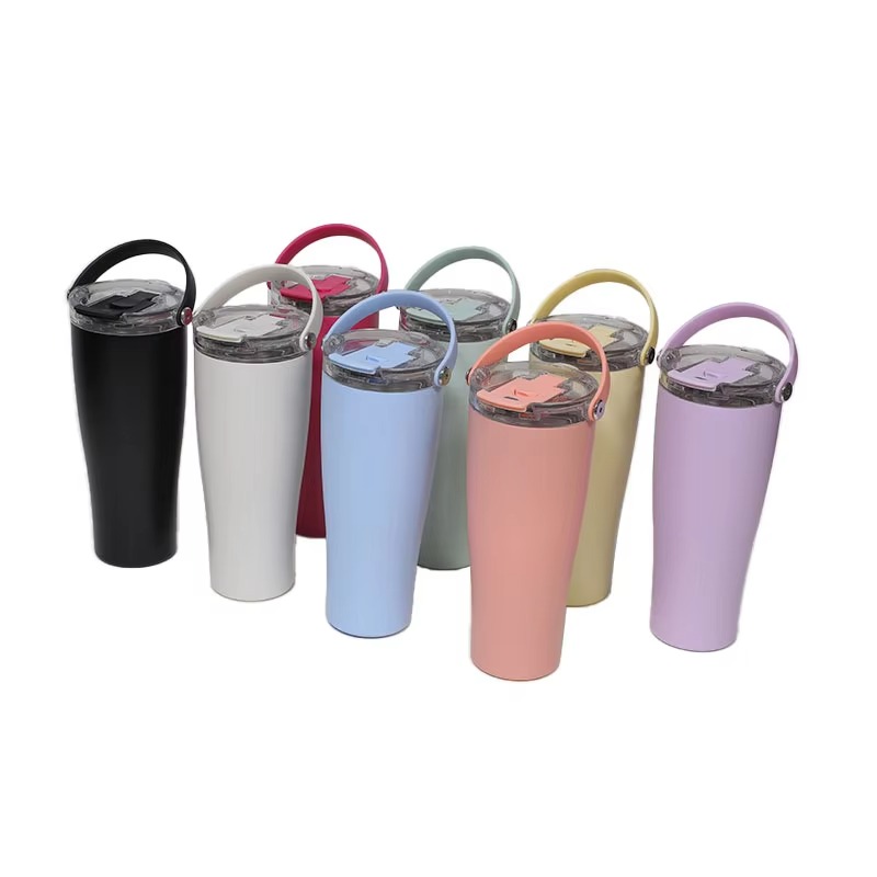 Double-walled Stainless Steel Straw Tumbler