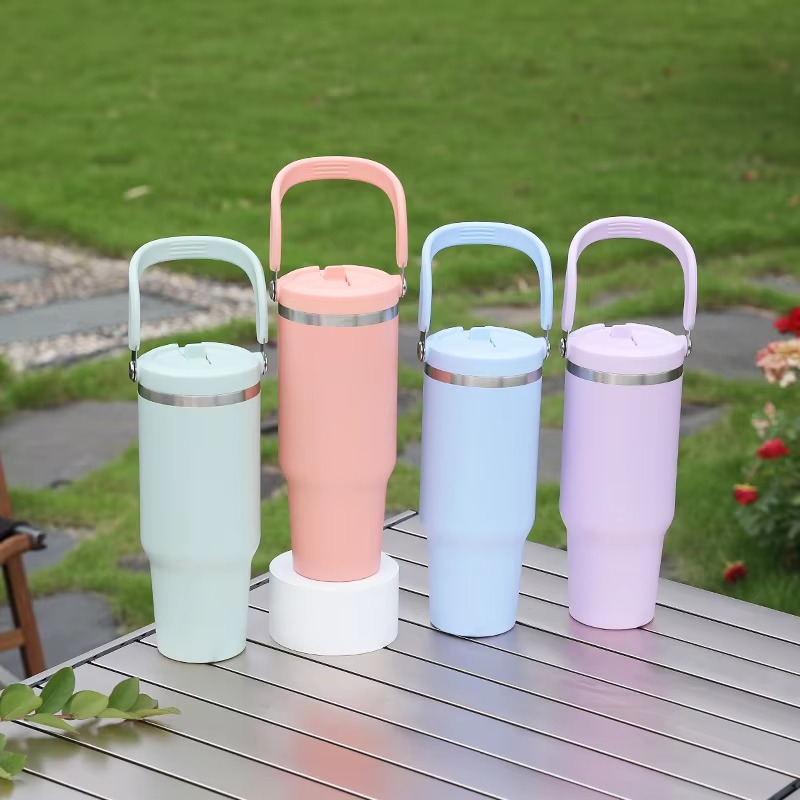 Leakproof Flip Straw Tumbler with Removable Spout