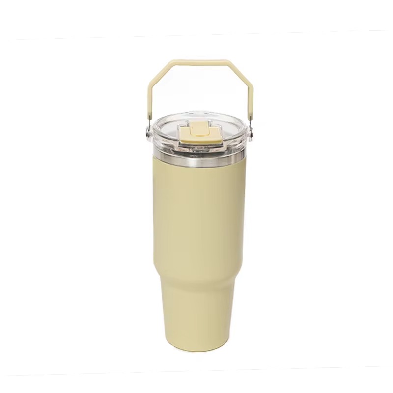 Leakproof Flip Straw Tumbler with Removable Spout