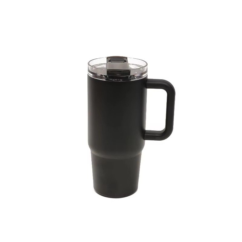 Stainless Steel Tumbler with Flip Straw Lid