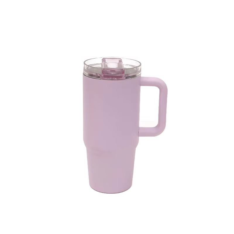 Stainless Steel Tumbler with Flip Straw Lid