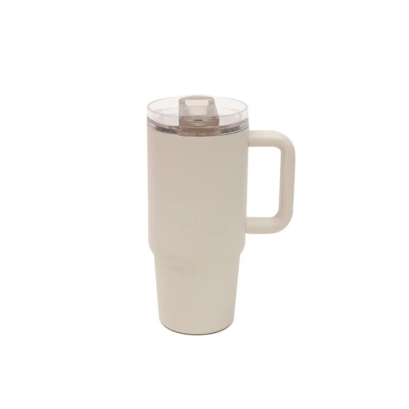 Stainless Steel Tumbler with Flip Straw Lid